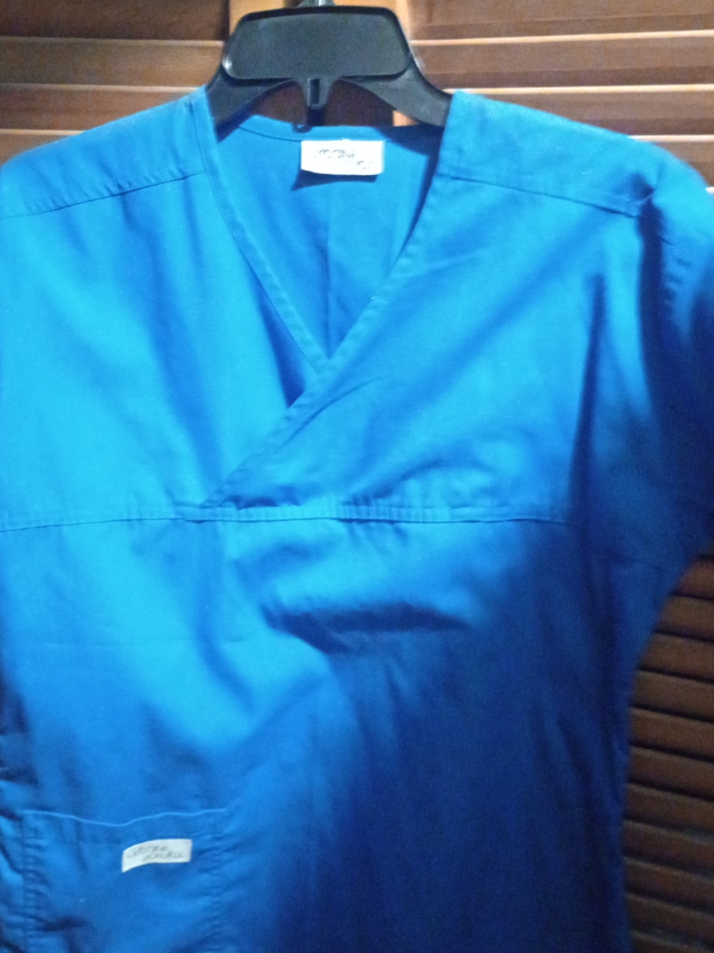 Urbane Blue V-Neck Scrub Top